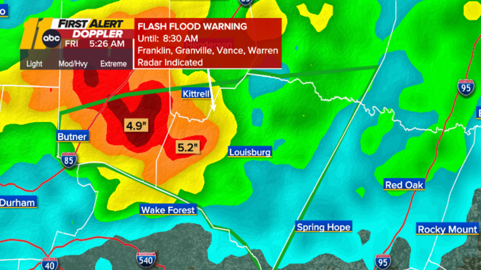 LIVE RADAR  Friday morning brings heavy rains flash flood warning