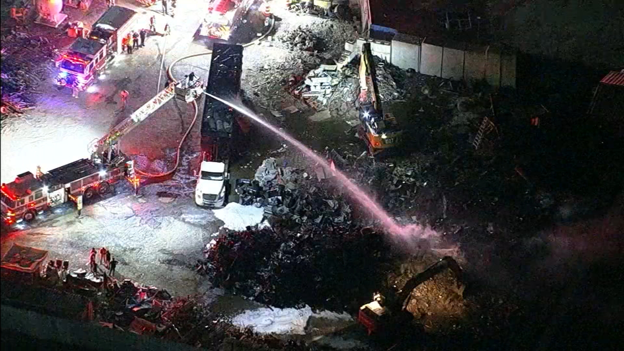 Recycling plant catches fire in Katy, officials say
