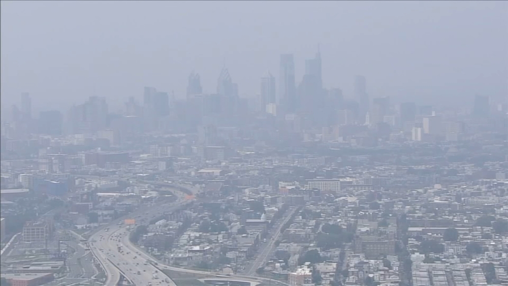 Smoke lingers in Philly region due to Canadian wildfires