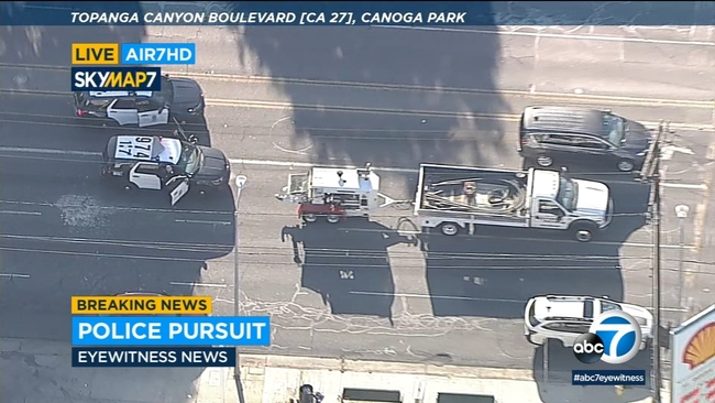 Driver of stolen work truck leads police on prolonged chase through San ...