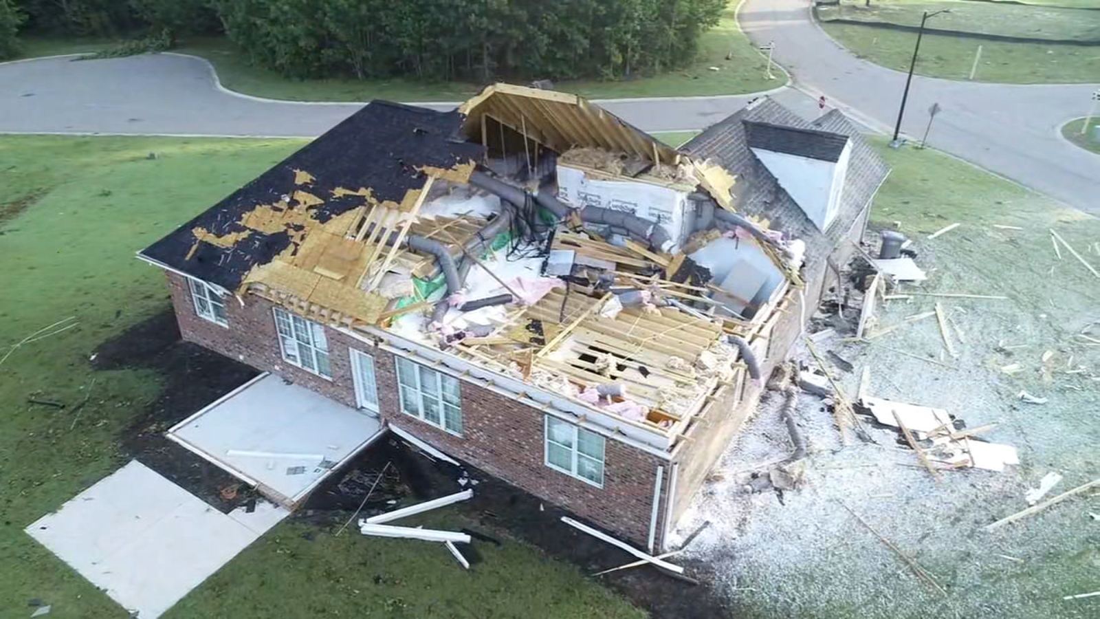 NC Tornado Warning | Extensive damage near Rocky Mount, Nash County ...