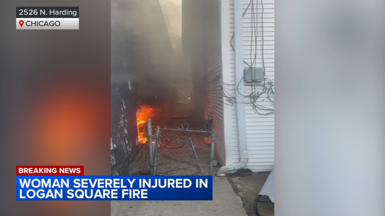 Video captures flames shooting out of Logan Square home