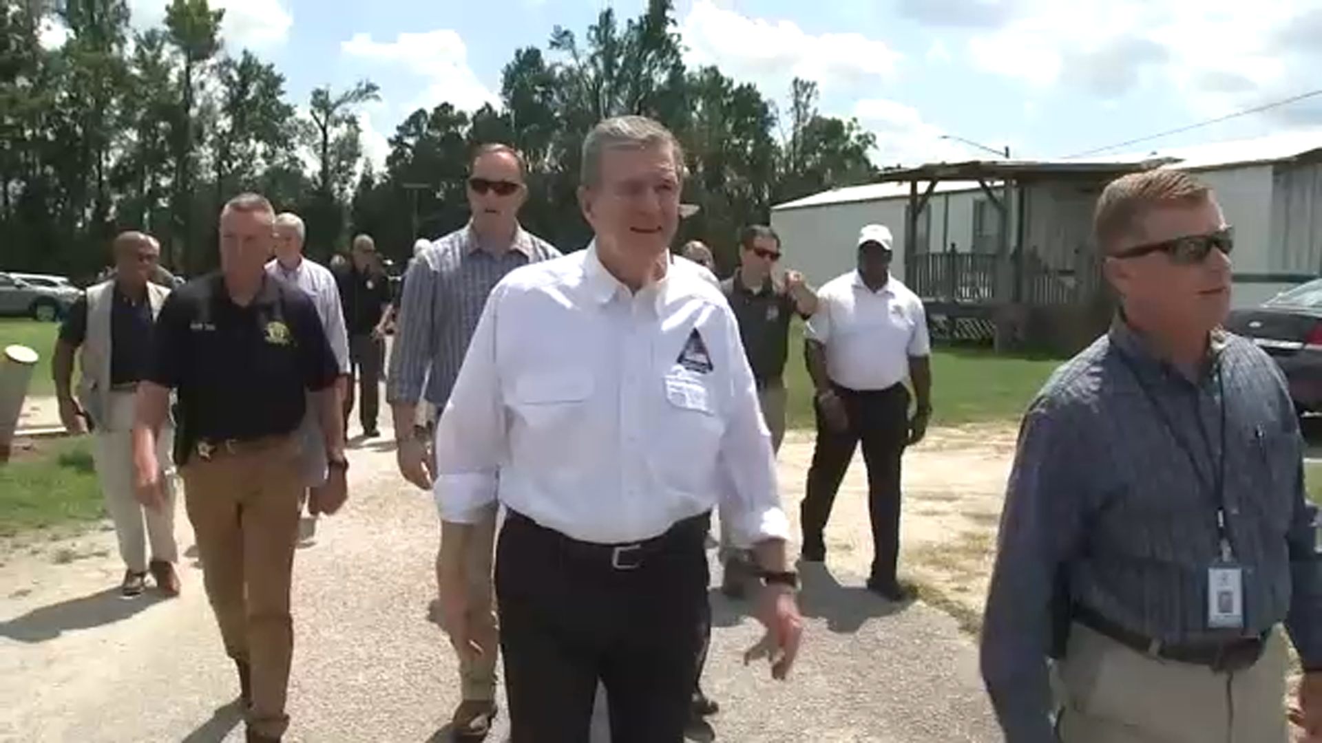 Gov. Cooper tours tornado-damaged areas in Nash, Edgecombe counties