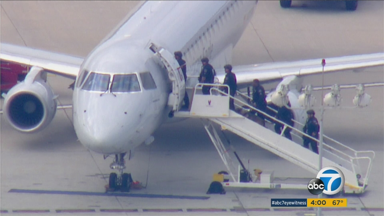 Bomb scare at LAX involving plane from Houston