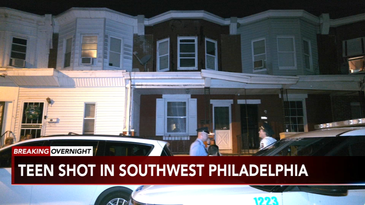 Teen shot in leg at Southwest Philly home
