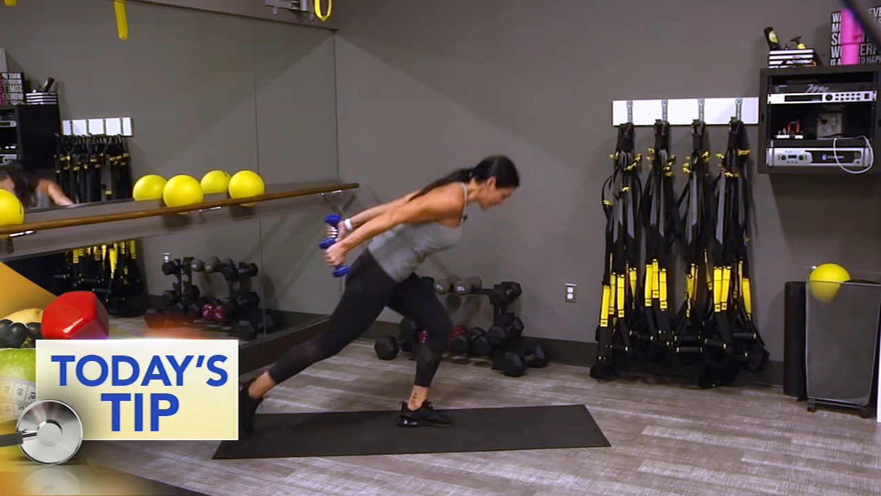 Lunge and press - Today's Tip