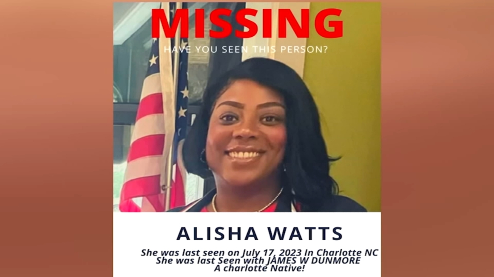 Missing Allisha Watts | NC law enforcement agencies looking for missing woman, car found with man registered to Allisha Watts - Vimarsana News