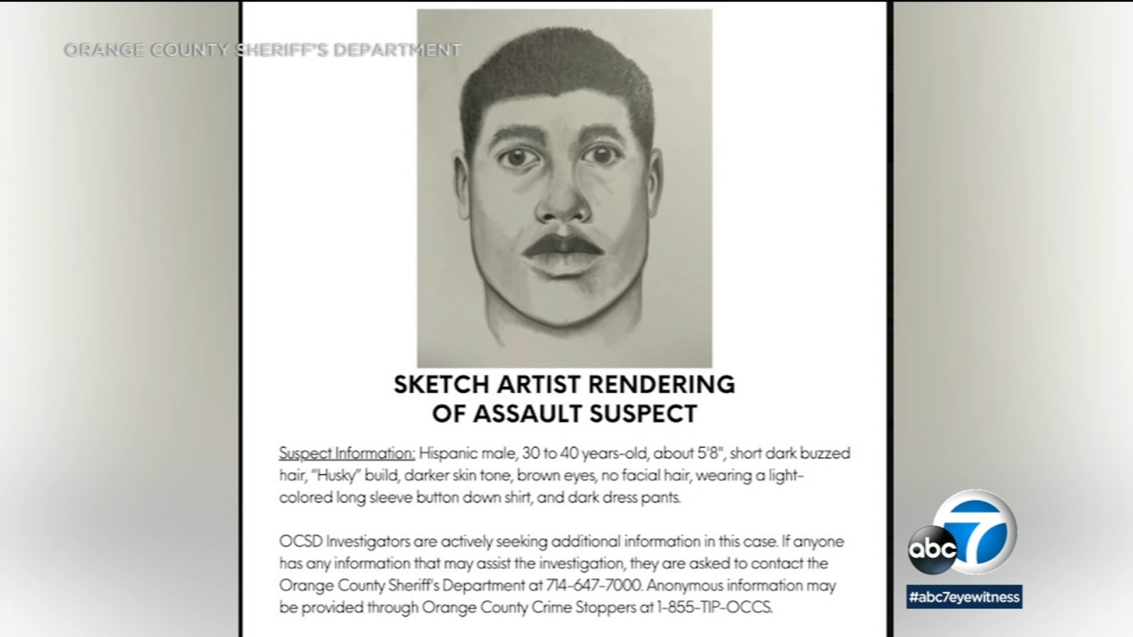 Man accused of assaulting woman on Mission Viejo hiking trail authorities release sketch