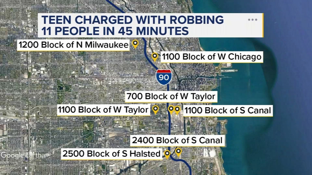 Boy, 14, charged in 7 robberies in less than an hour: CPD