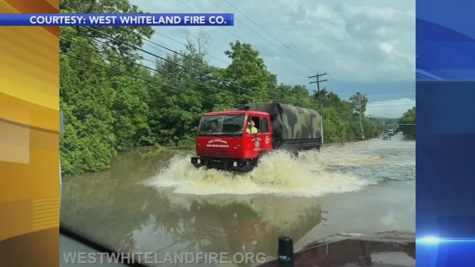 Flash flooding damages bridge, leads to road closure in Chester County