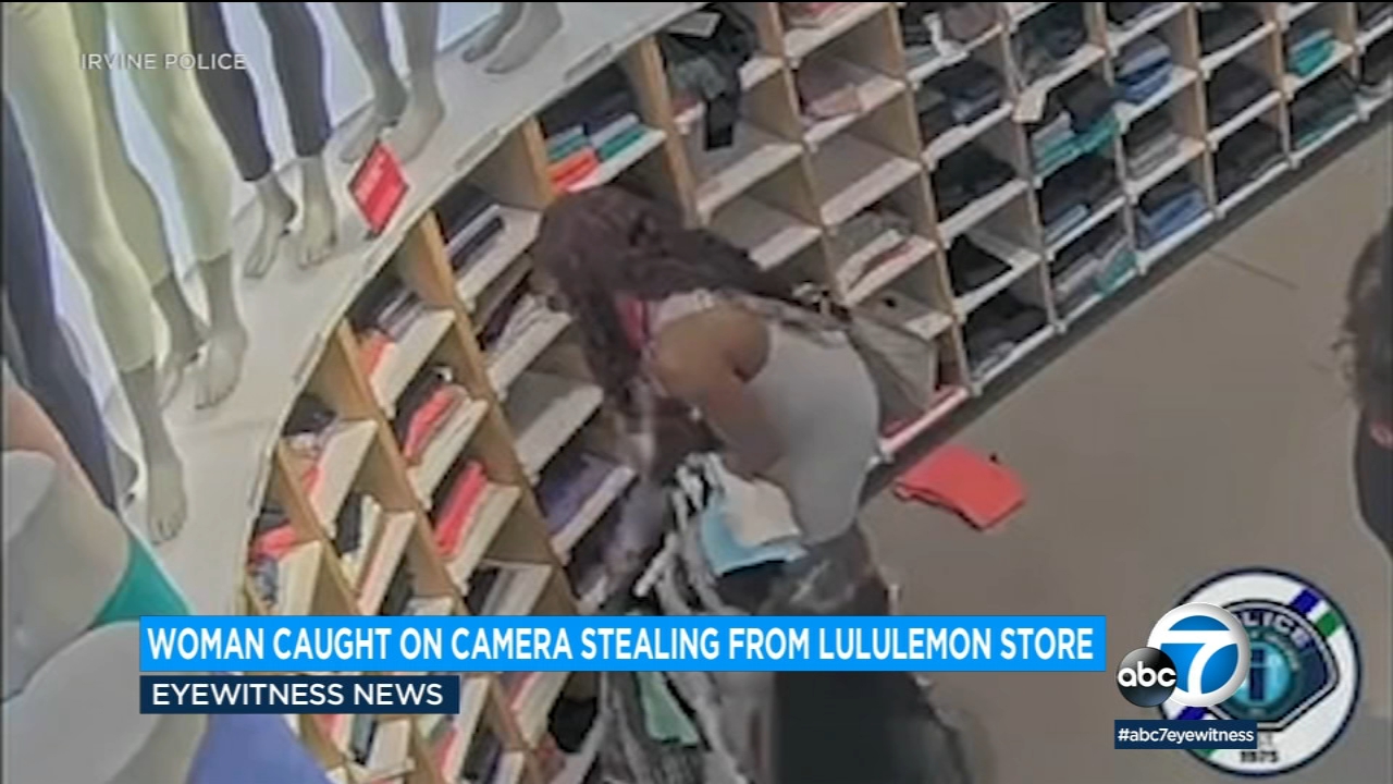 Woman arrested in theft of merchandise from Lululemon in Irvine
