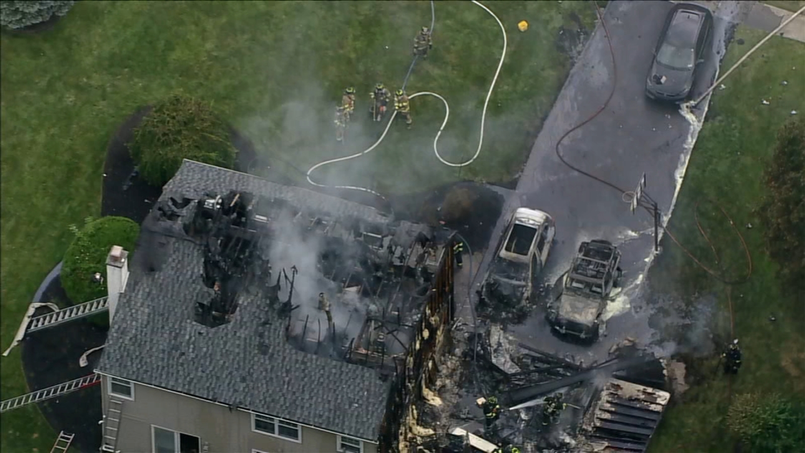 Falls Township fire Bucks County blaze destroys home on Rice Drive