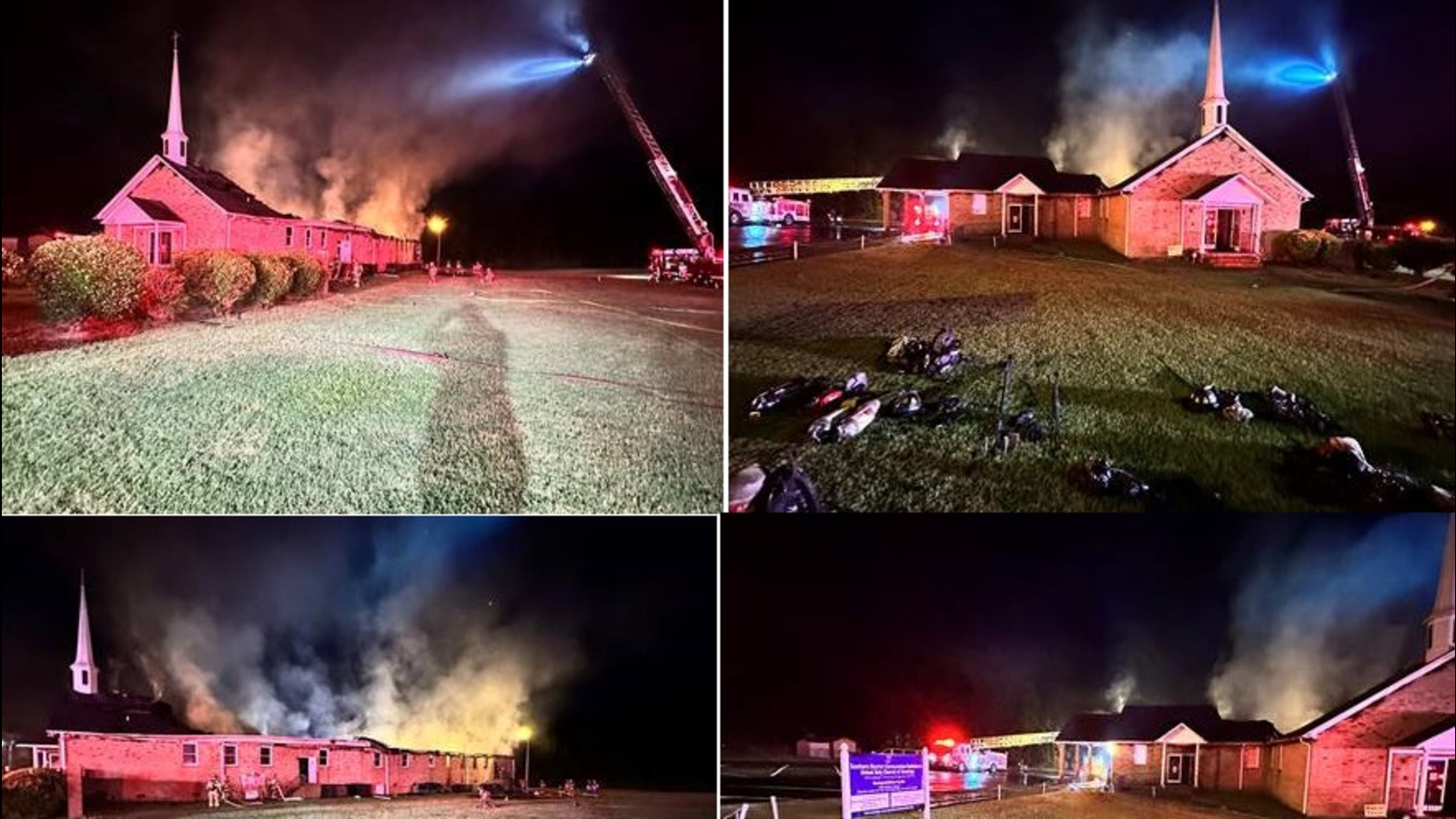 Church fire NC | Fire heavily damages Greater Waltown Gospel Tabernacle Church in Durham; 1 firefighter treated for heat - Vimarsana News