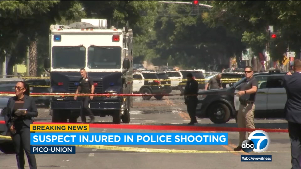 Suspect in custody after officer-involved shooting in Pico-Union