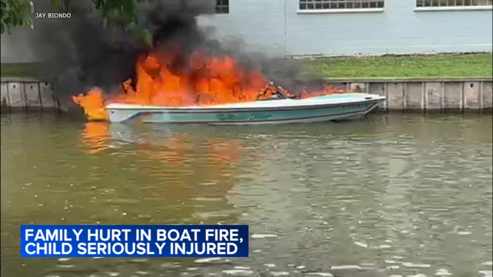 Fox Lake boat fire leaves child, 10, seriously injured, 3 family members injured on Pistakee Lake - Vimarsana News