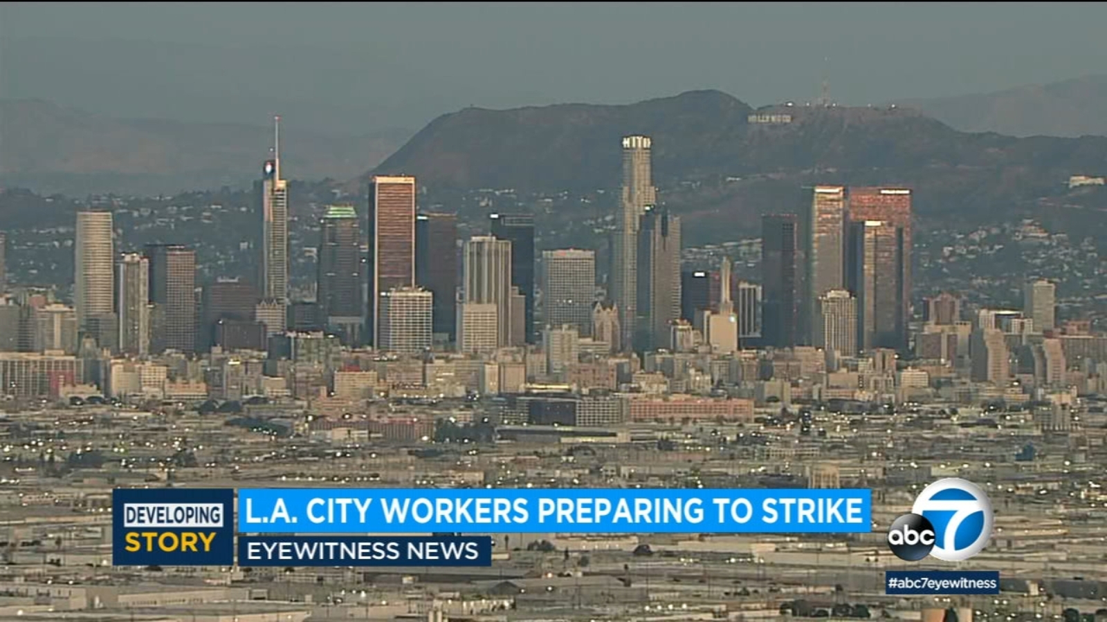 Thousands of LA City workers preparing for 1day strike to protest contract negotiations