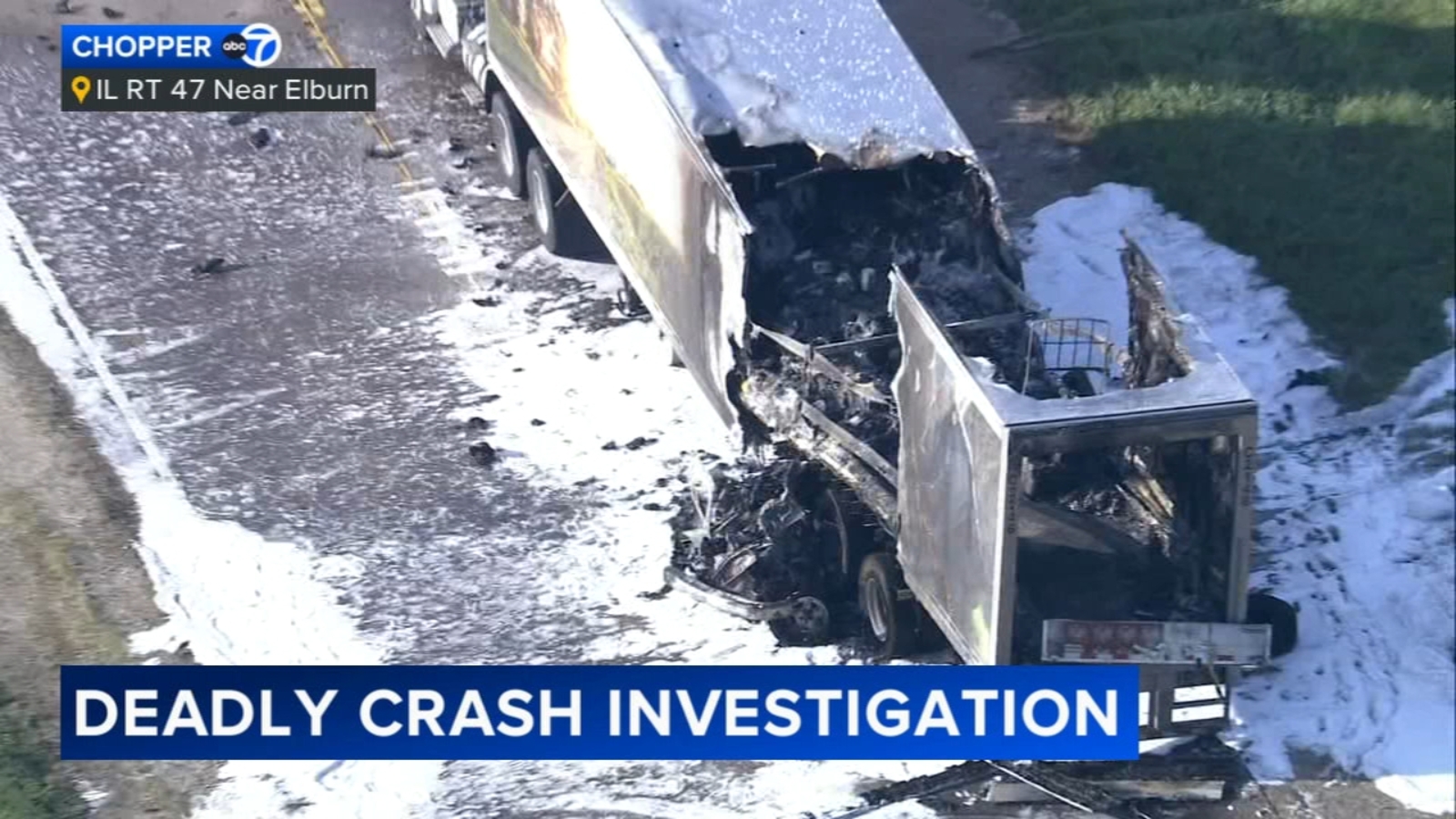 Elburn IL news Vehicle trapped under semitruck in deadly west suburban crash on Route 47 Kane