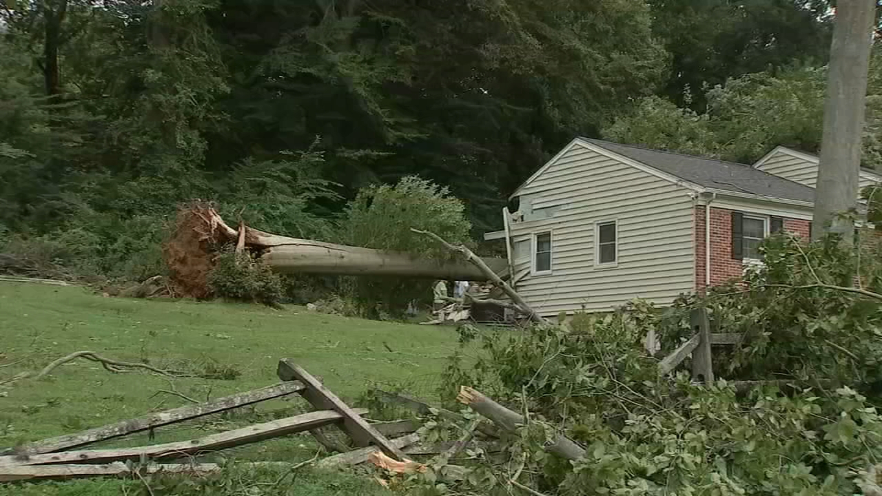 Parts of Delaware County, Pa. cleaning up after severe storm 