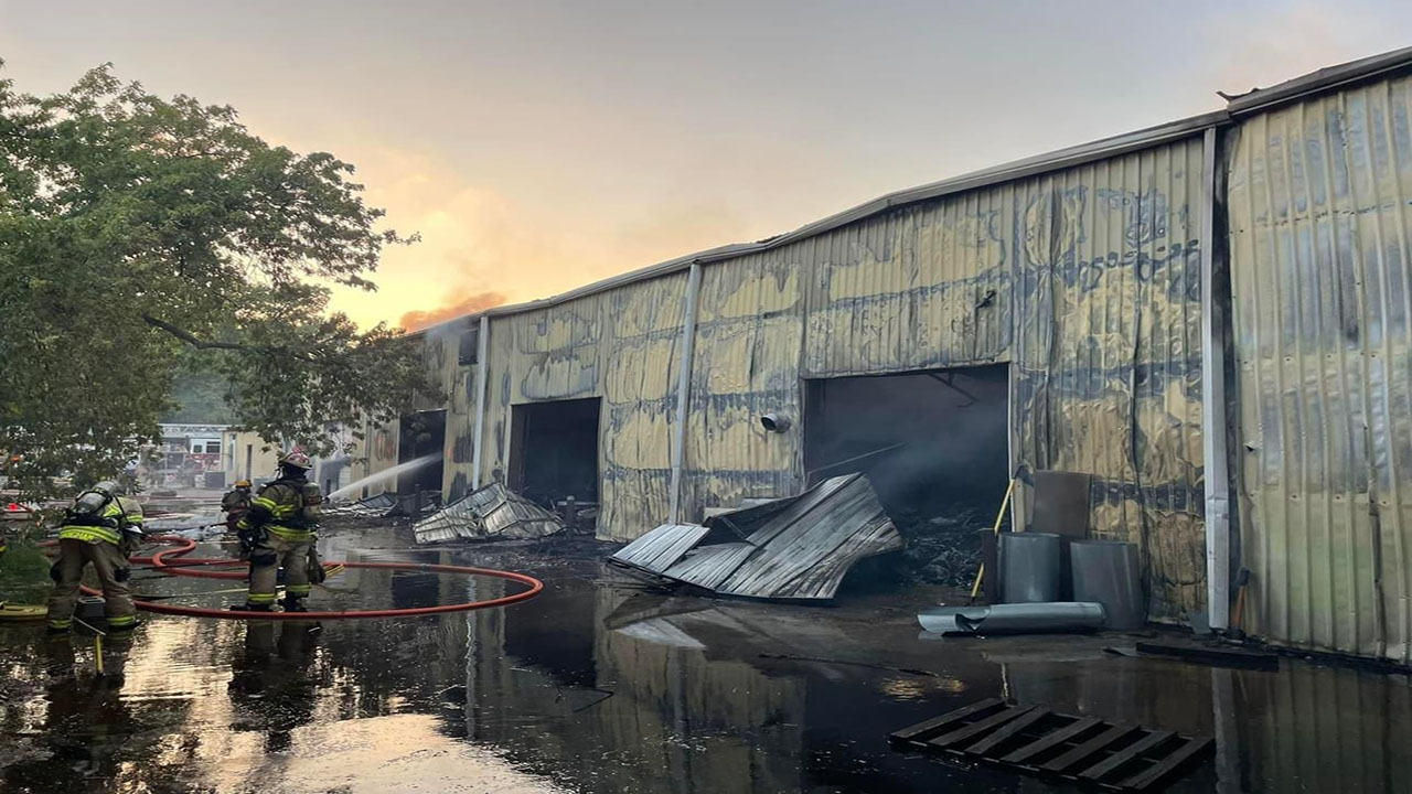 Hazmat called out for AC Warehouse fire in NW Harris County