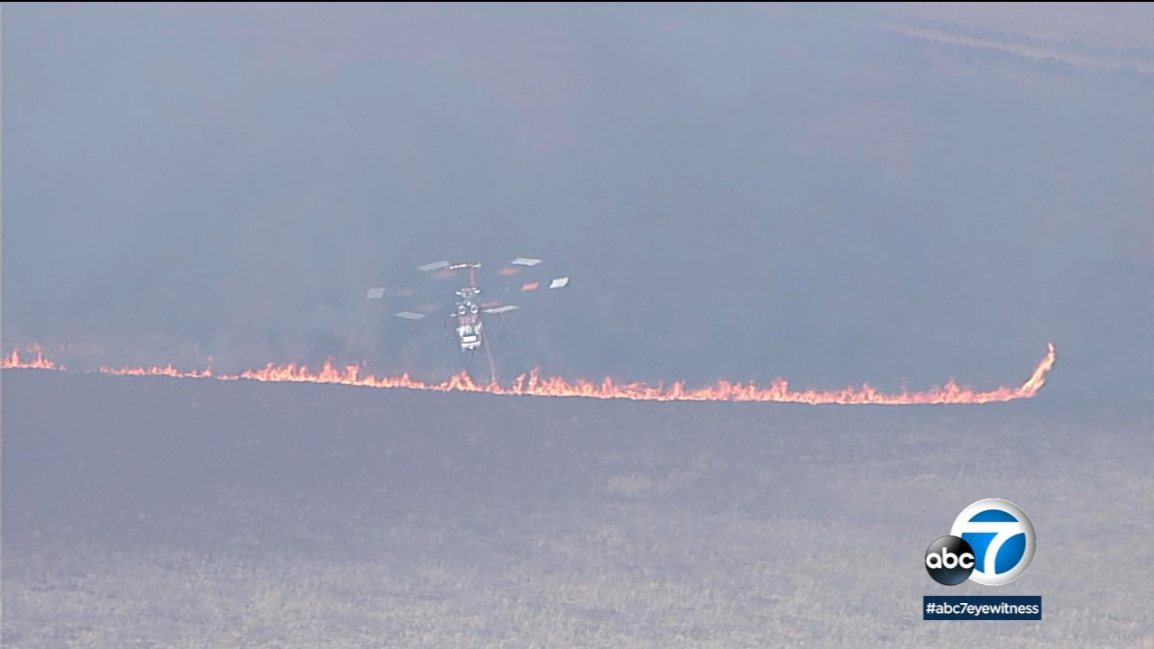 500 acres burned as firefighters battle brush fire in Perris