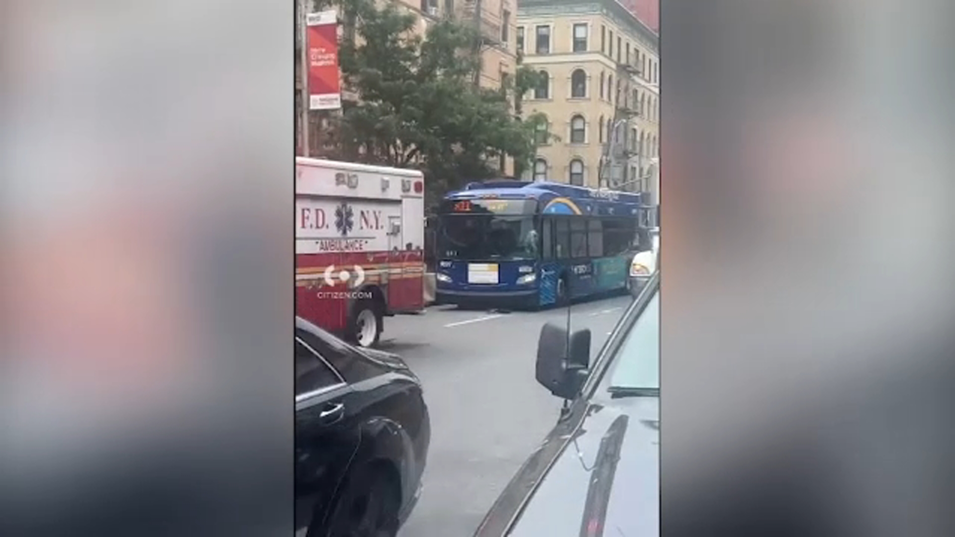 Driver, passengers injured when MTA bus and truck collide on UWS