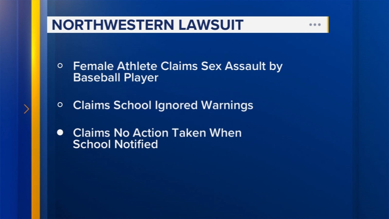 Northwestern lacrosse player files lawsuit, alleges university failed