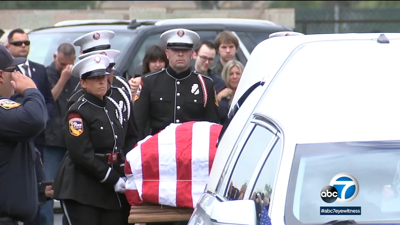 Procession honors firefighters killed in Cabazon midair crash