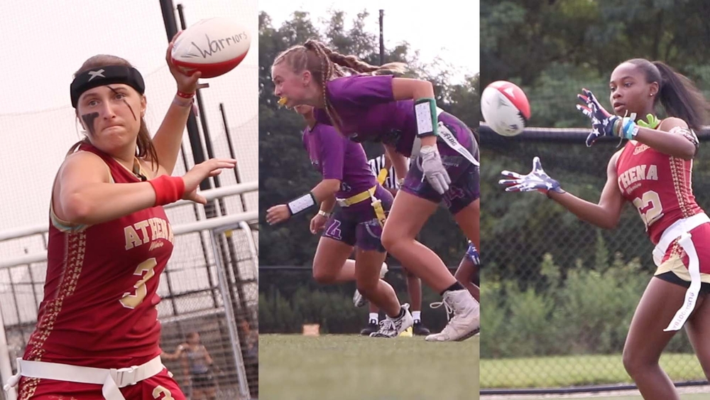 Girls 'Run the World' at massive flag football tournament
