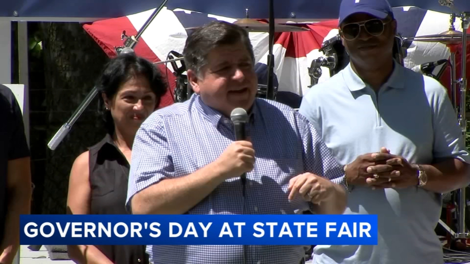 JB Pritzker, Chris Welch, Dick Durbin talk abortion laws, Donald Trump and 2024 election at Springfield, Illinois State Fair 2023 - Vimarsana News