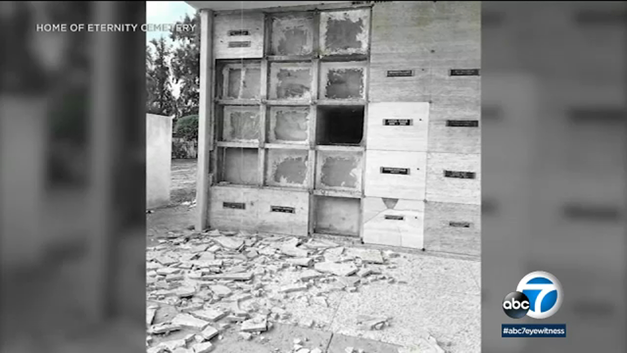 Vandals target historic cemetery in San Bernardino