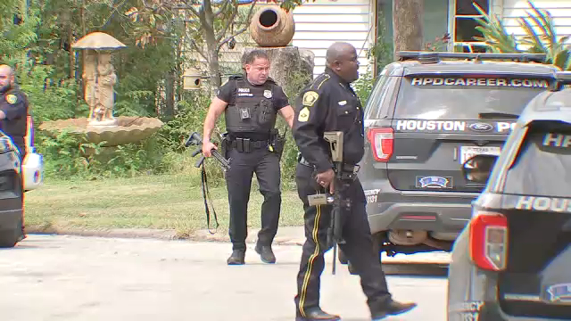 Multiple agencies part of heavy police presence in SE Houston