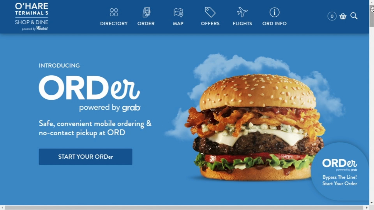 New mobile ordering service for food, retail at launches O'Hare