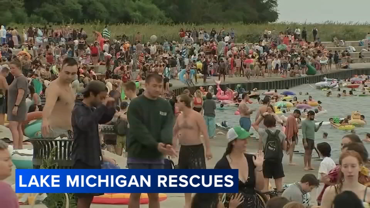 Despite dangerous conditions, hundreds show up for Friday Swim Club