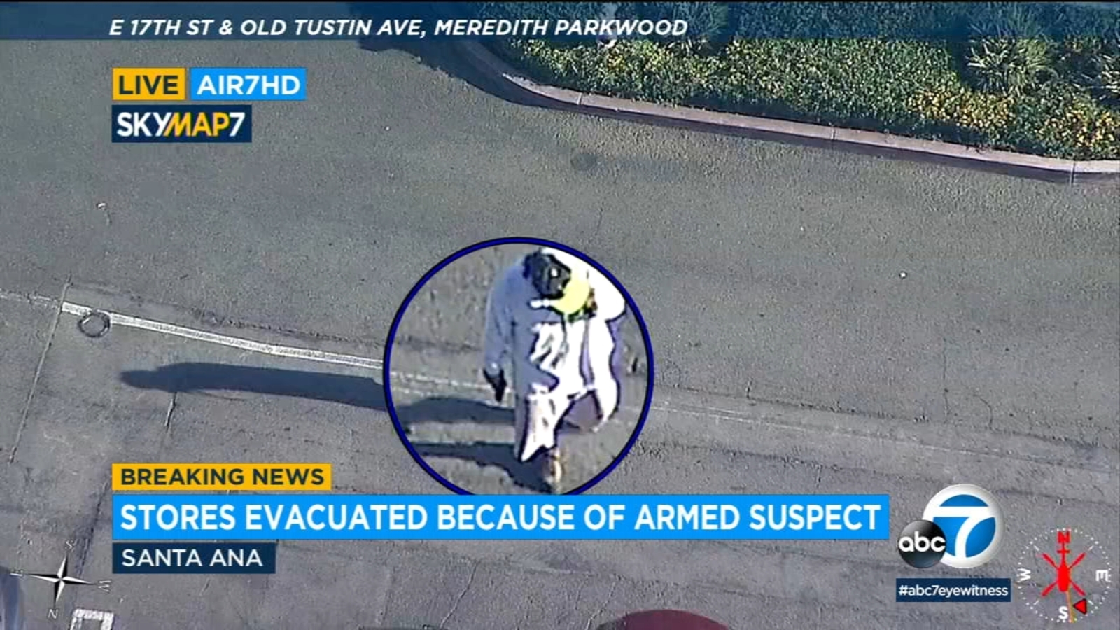 Man with gun at Santa Ana parking lot prompts major police response, evacuation of stores - Vimarsana News