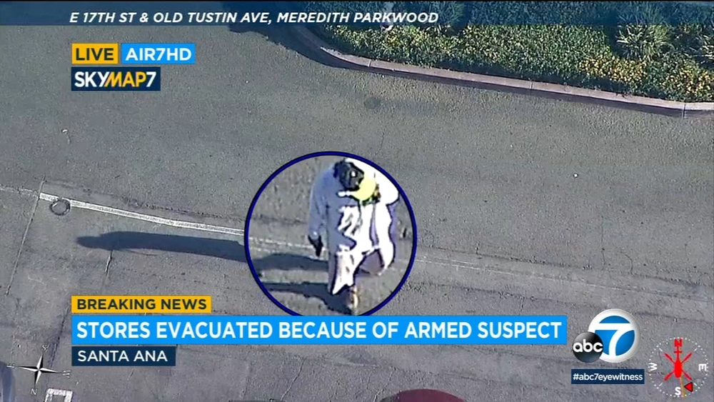 Man with gun at Santa Ana parking lot prompts major police response