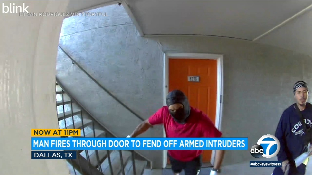 Dallas man fires through front door to fend off intruders