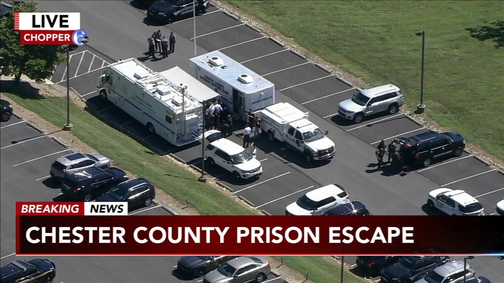 Prisoner escapes from Chester County Prison, search underway