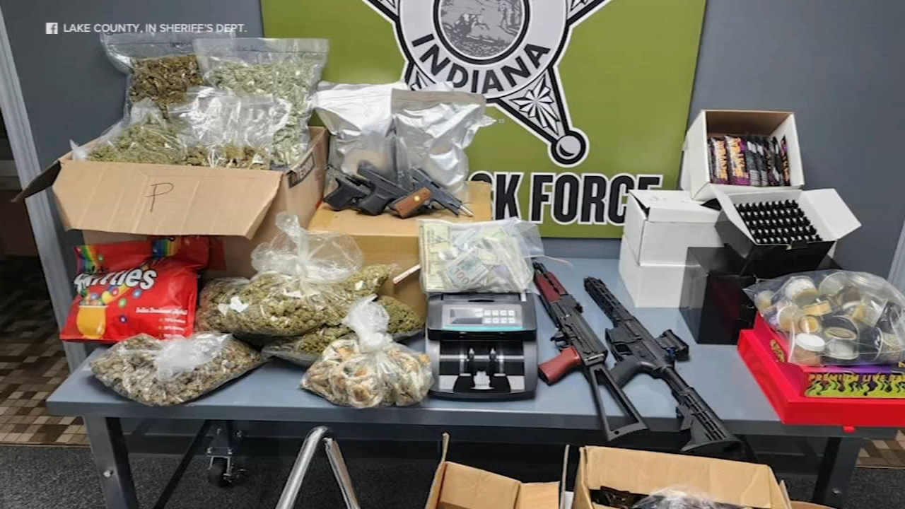 Guns, cash, over 130 lbs. of drugs found in Hobart home raid