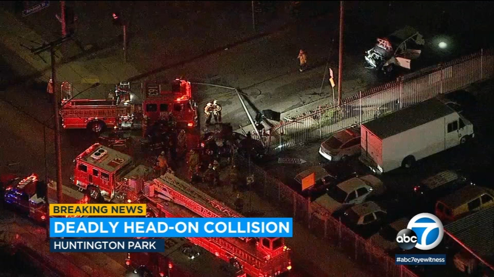 Huntington Park car crash leaves 2 dead, 2 others critically injured