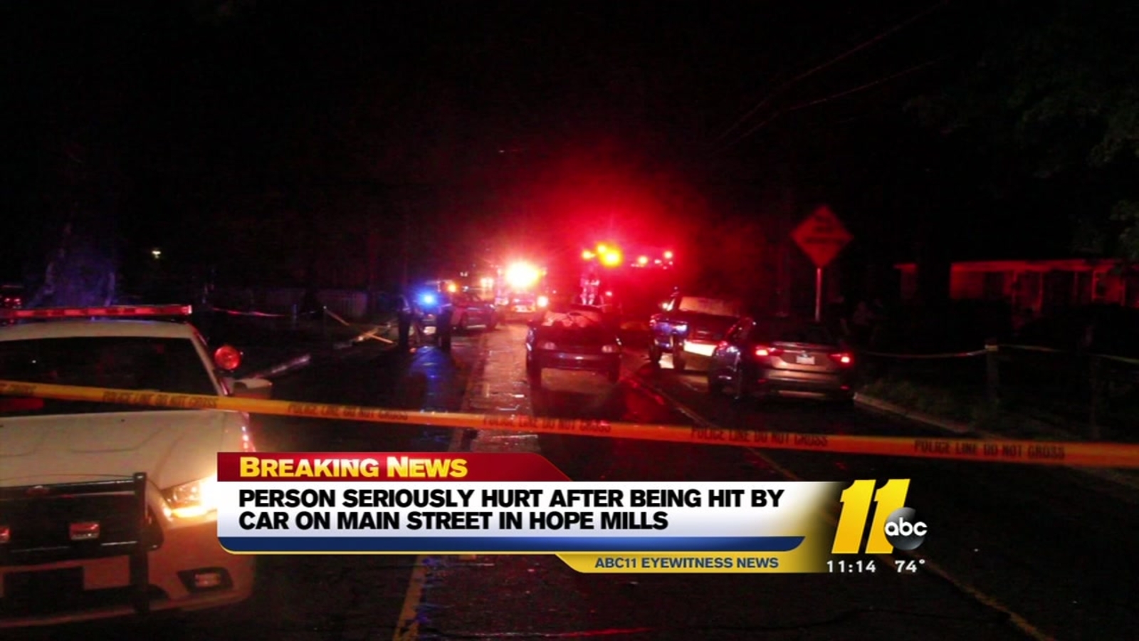 Vehicle strikes, injures pedestrian in Hope Mills ABC11 RaleighDurham