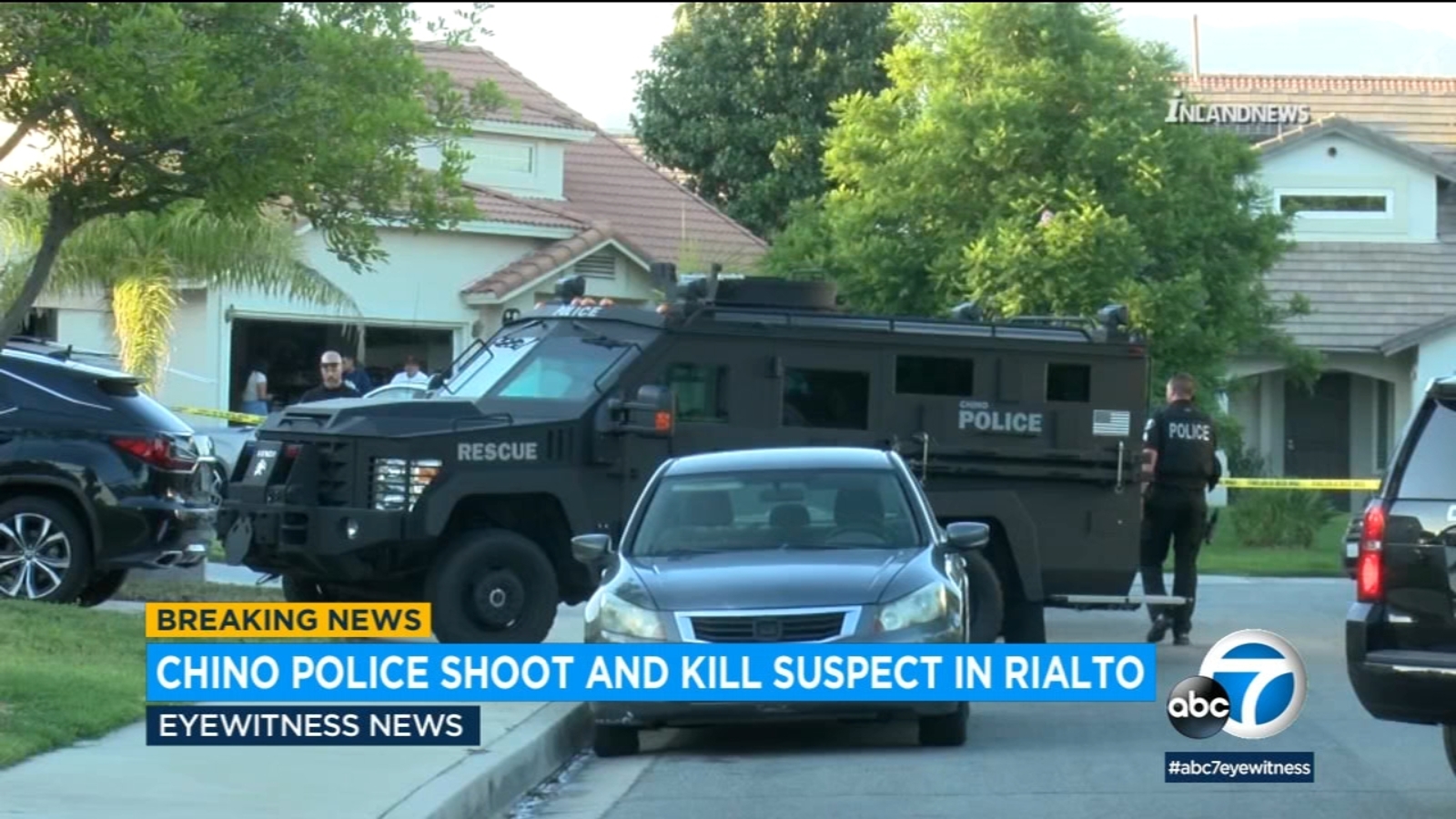 Chino police shoot kill man accused of intentionally crashing into motorcycle officer