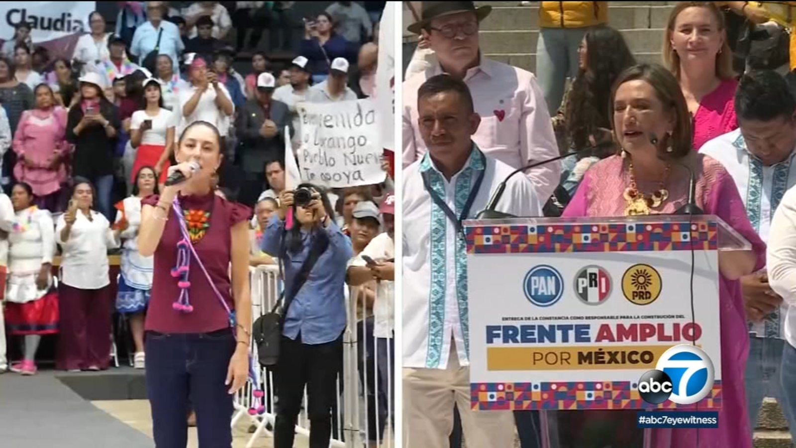 Mexico is likely to get its first female president Mexico City Mayor Claudia Sheinbaum or Xchitl Glvez  KABCTV