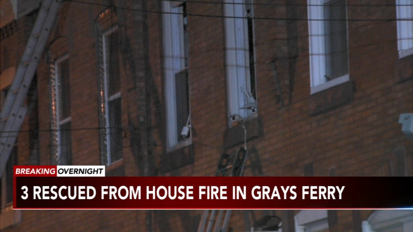 Firefighters rescue 2 children man from house fire in Grays Ferry