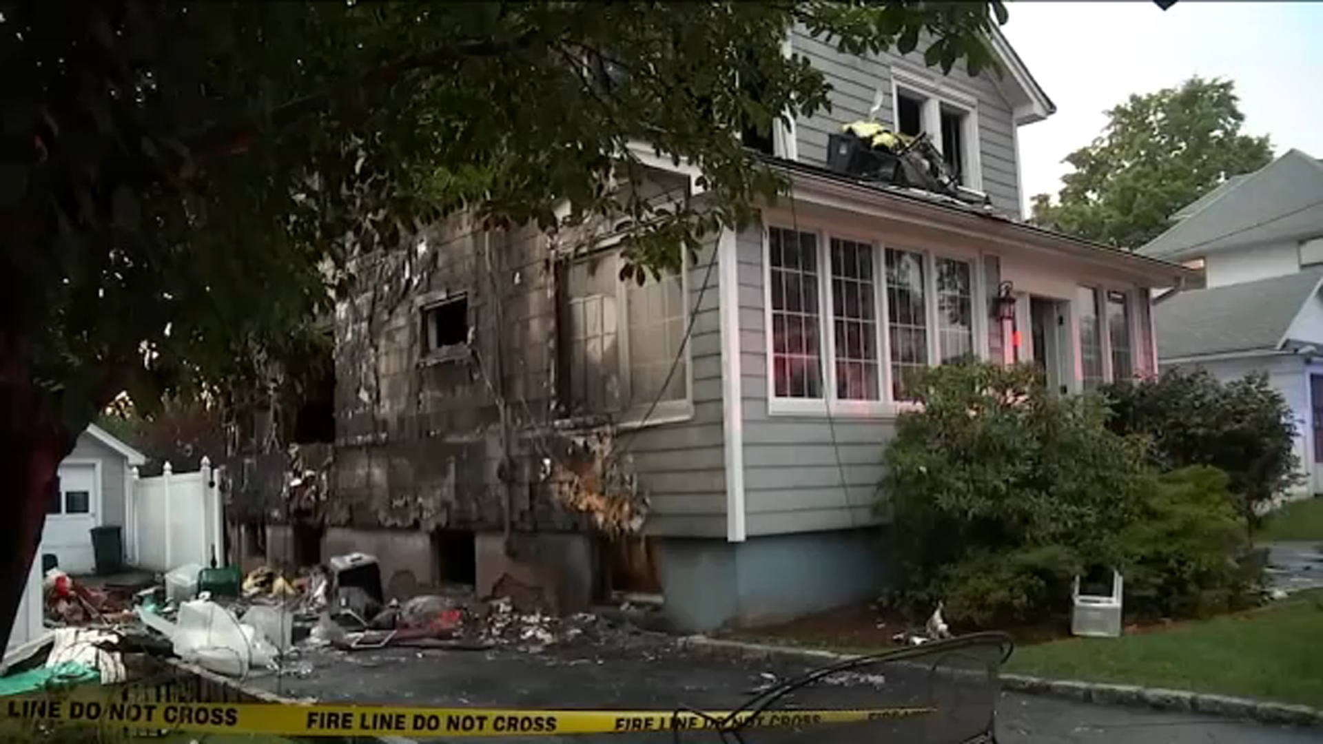 2 hurt after storms knock down trees, spark house fire in NJ