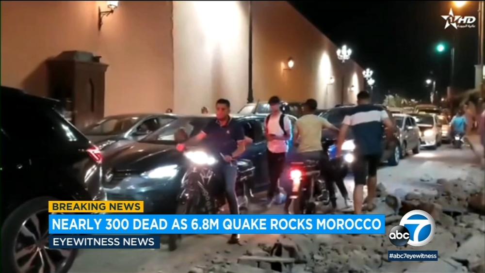 Nearly 300 people killed as powerful earthquake strikes Morocco