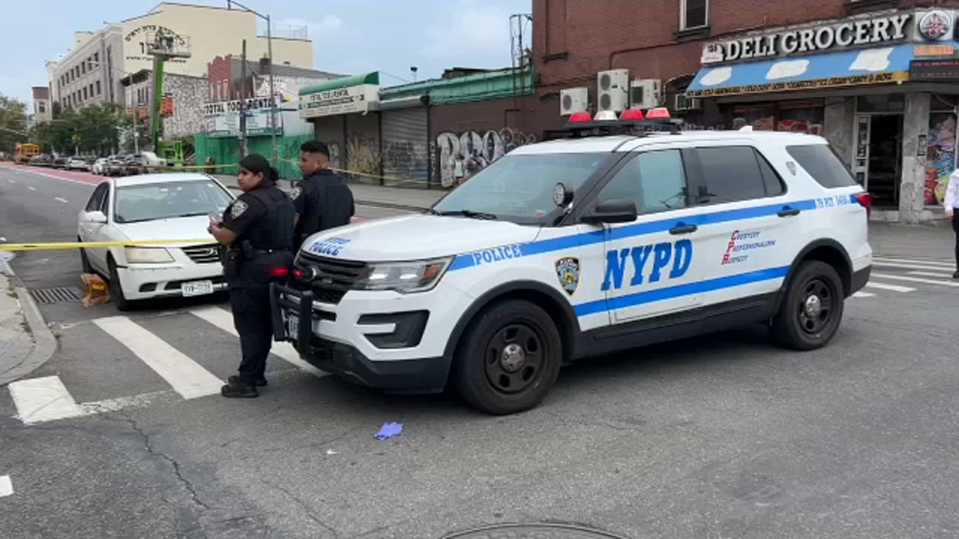 Two people shot inside car outside Home Depot in Bed-Stuy