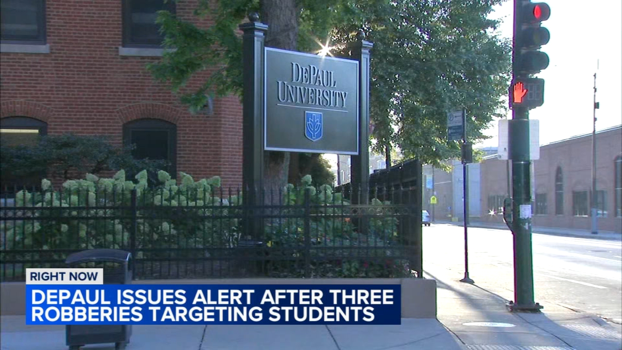 DePaul issues alert after students robbed in 3 cases