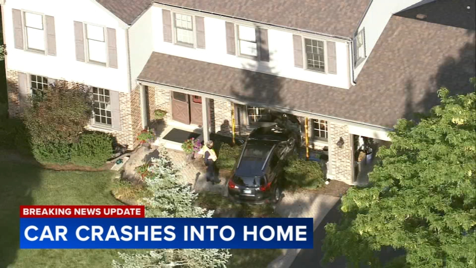 Rolling Meadows car crash Vehicle crashes into home in Rolling Meadows