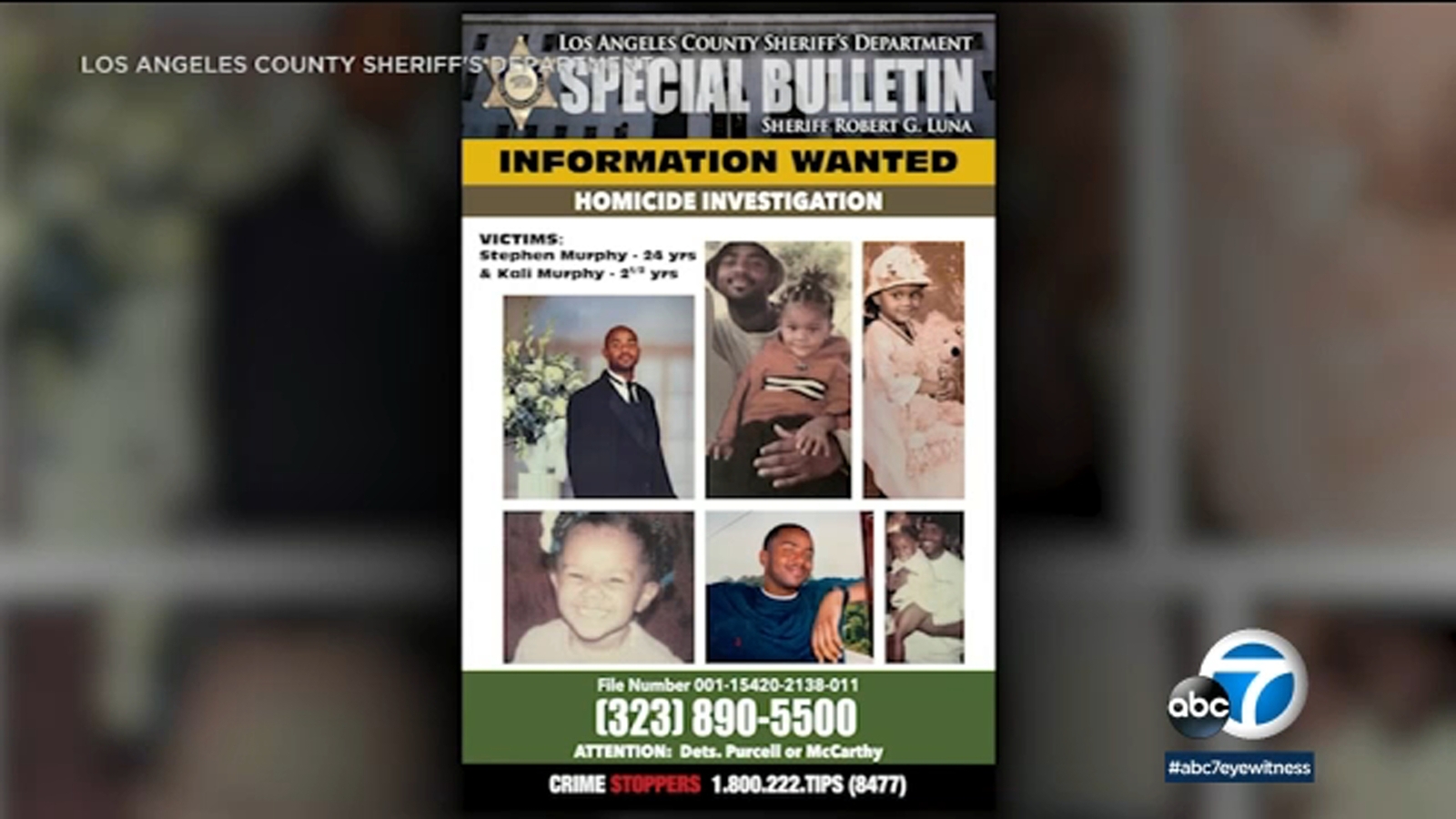 LASD seeks tips in 2001 Compton-area gang shootings, including one that left father, daughter dead - Vimarsana News