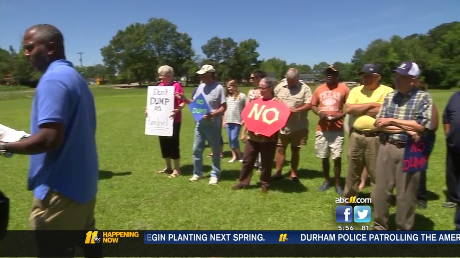 Bunnlevel residents rally to dump proposed trash site ABC11 Raleigh